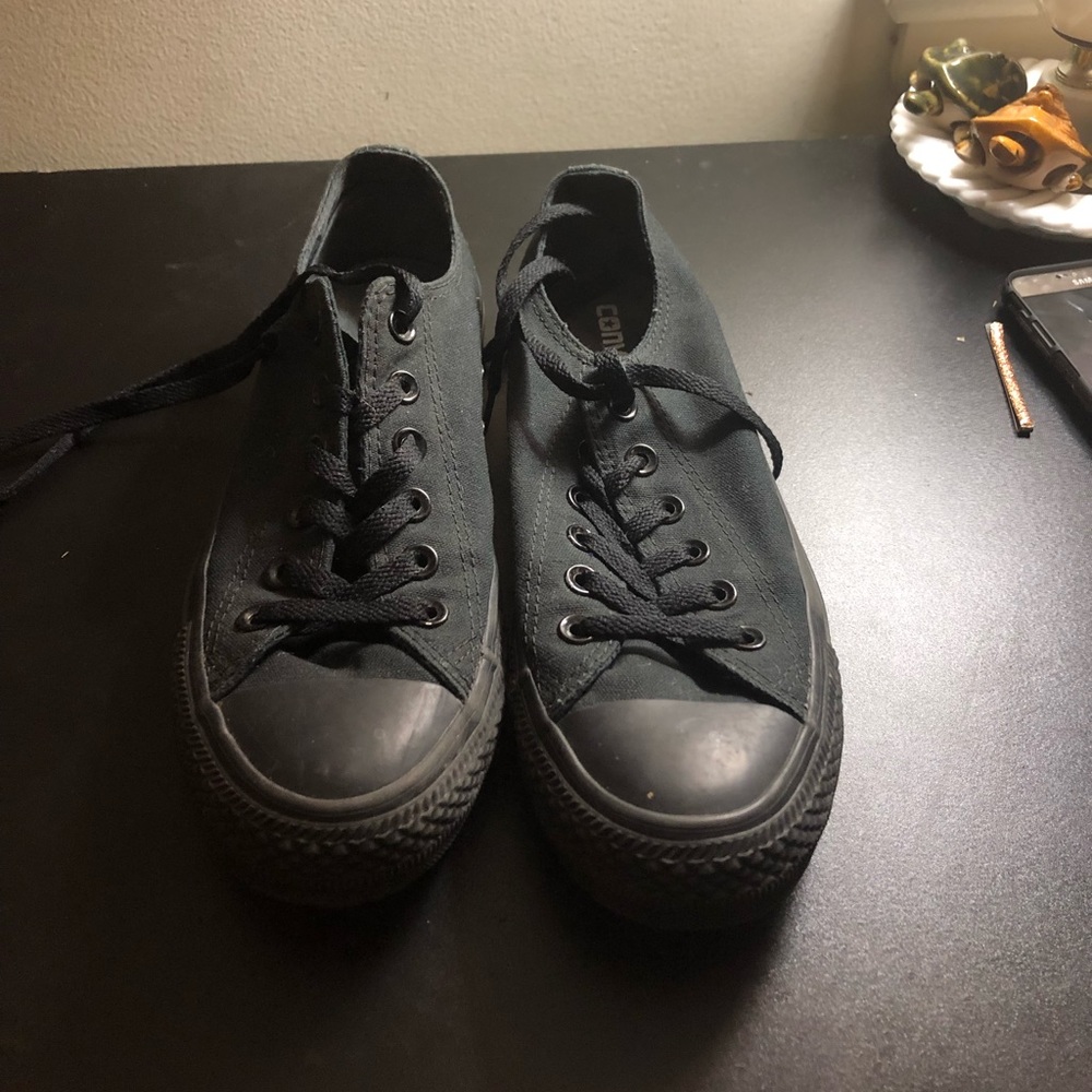All Black Converse